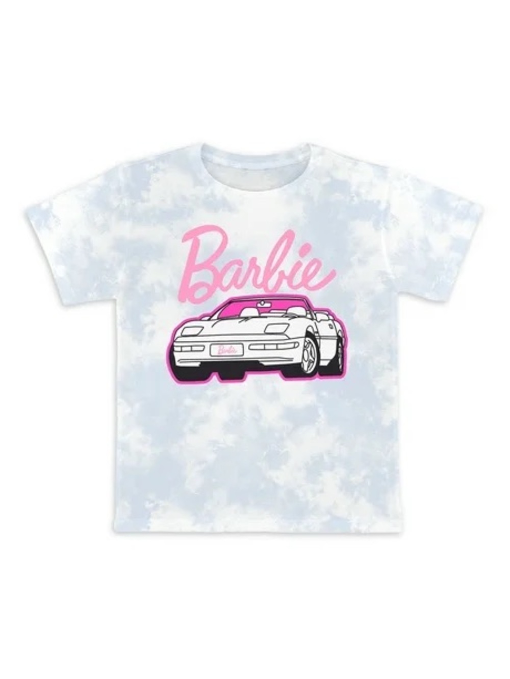 Barbie Convertible Tie Dye Kids Short Sleeve T-Shirt